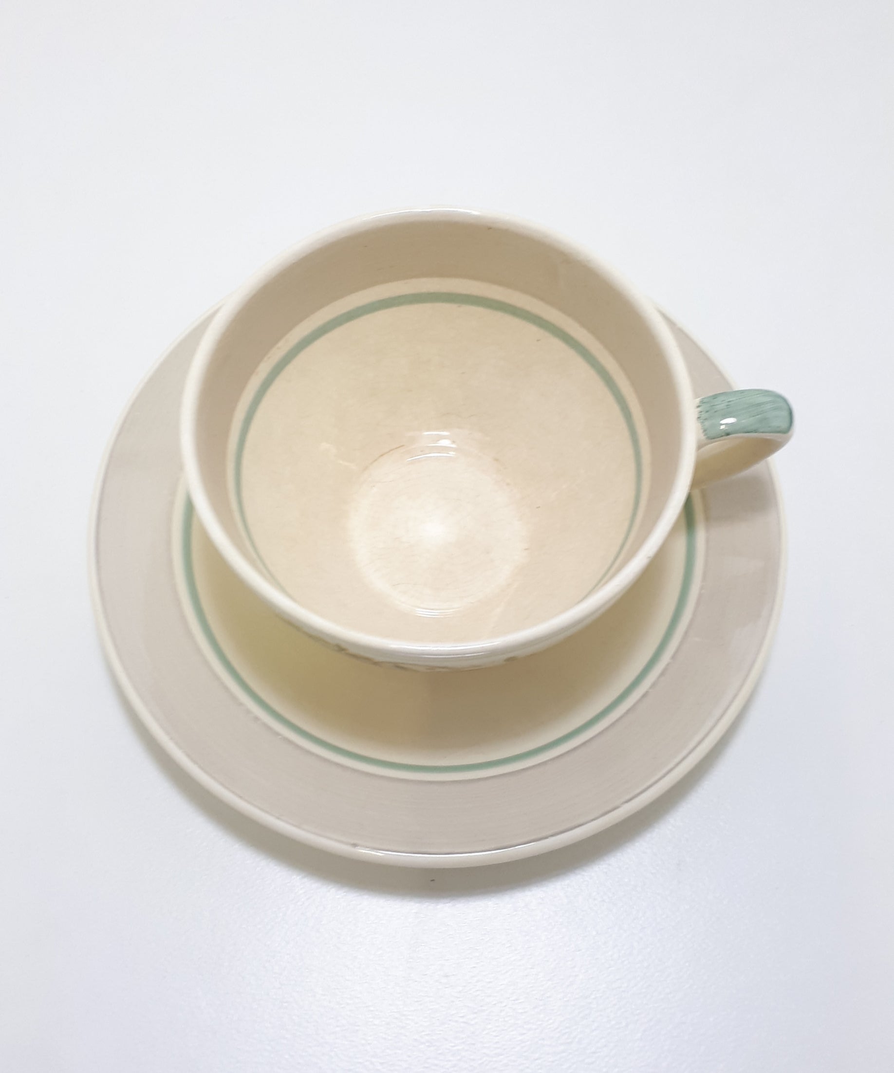 Susie Cooper Tea Duo (Cup & Saucer) –Tiger Lily Pattern