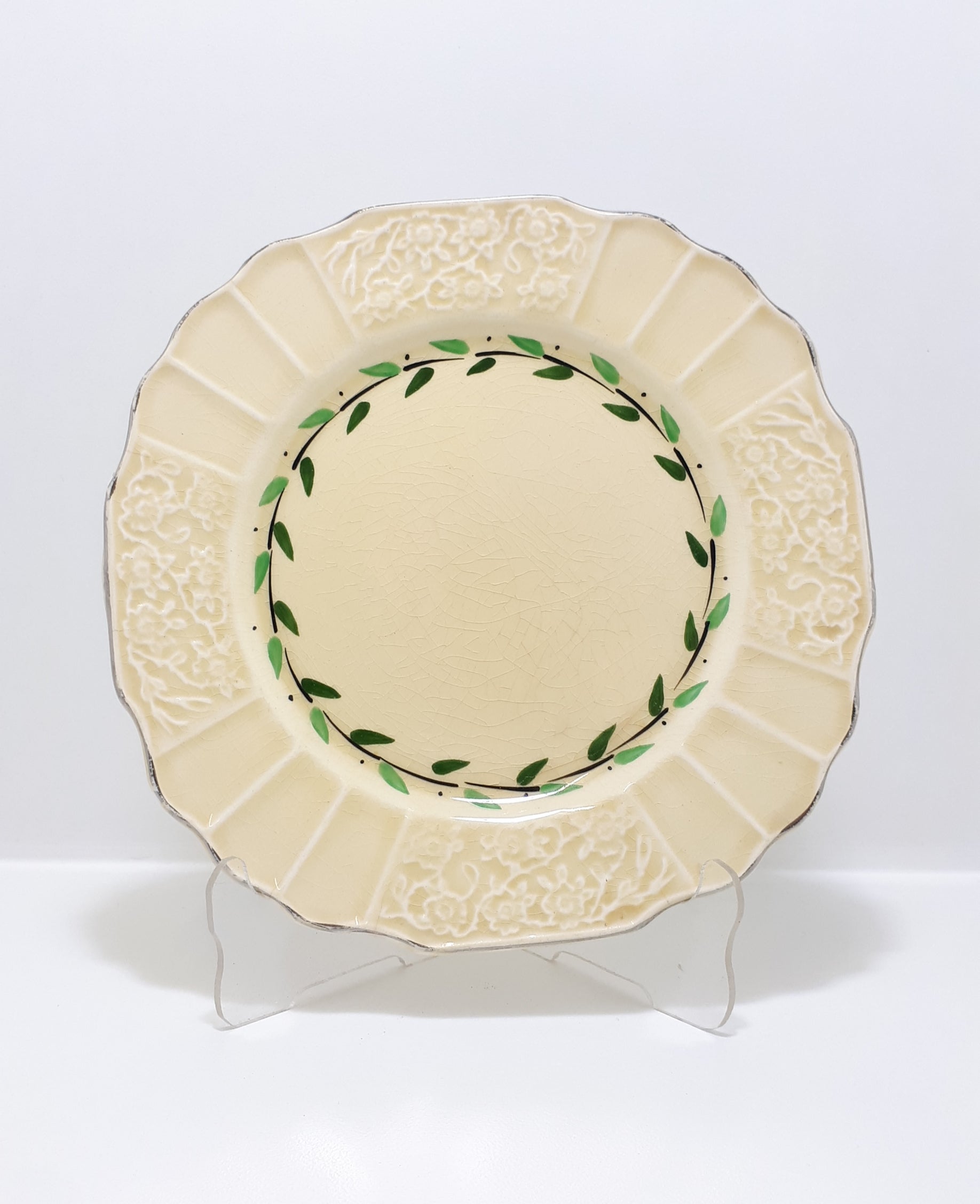 930's Vintage Myott & Son Porcelain Hand Painted Tea Plate