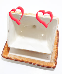 Vintage Cottageware –Westminster Hanley Pottery Butter Dish