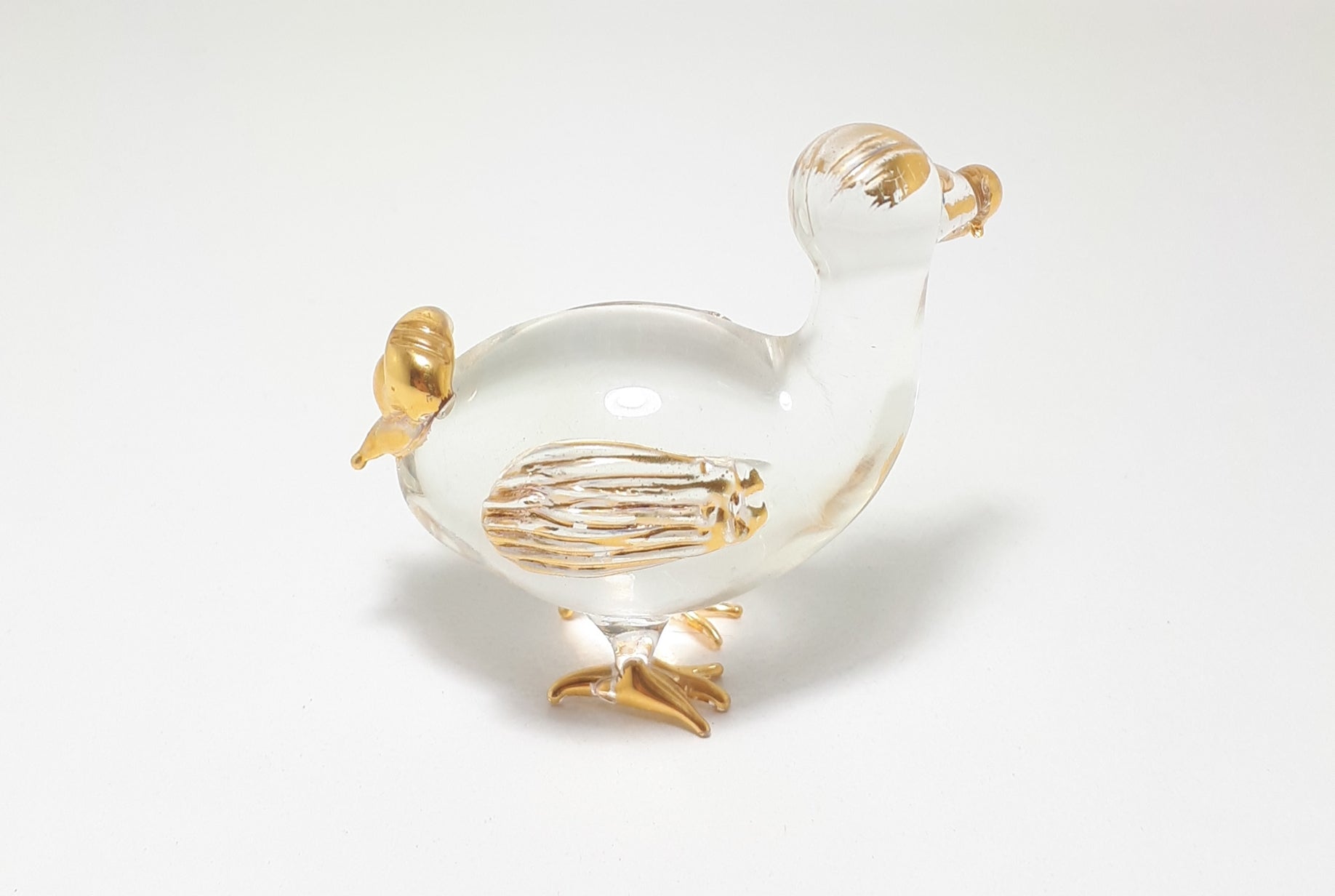 Vintage Hand Blown Dodo Bird Glass Figurine