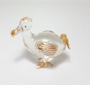 Vintage Hand Blown Dodo Bird Glass Figurine