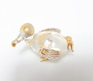 Vintage Hand Blown Dodo Bird Glass Figurine