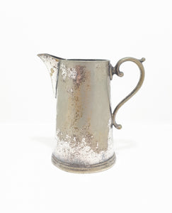 Antique 1896+ Silver Plated Fenton Bros. Ltd Sheffield Creamer / Milk Jug With Edwardian Handle