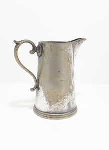 Antique 1896+ Silver Plated Fenton Bros. Ltd Sheffield Creamer / Milk Jug With Edwardian Handle