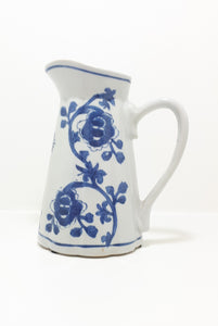 Contemporary & Decorative Blue & White Porcelain Floral Display Jug