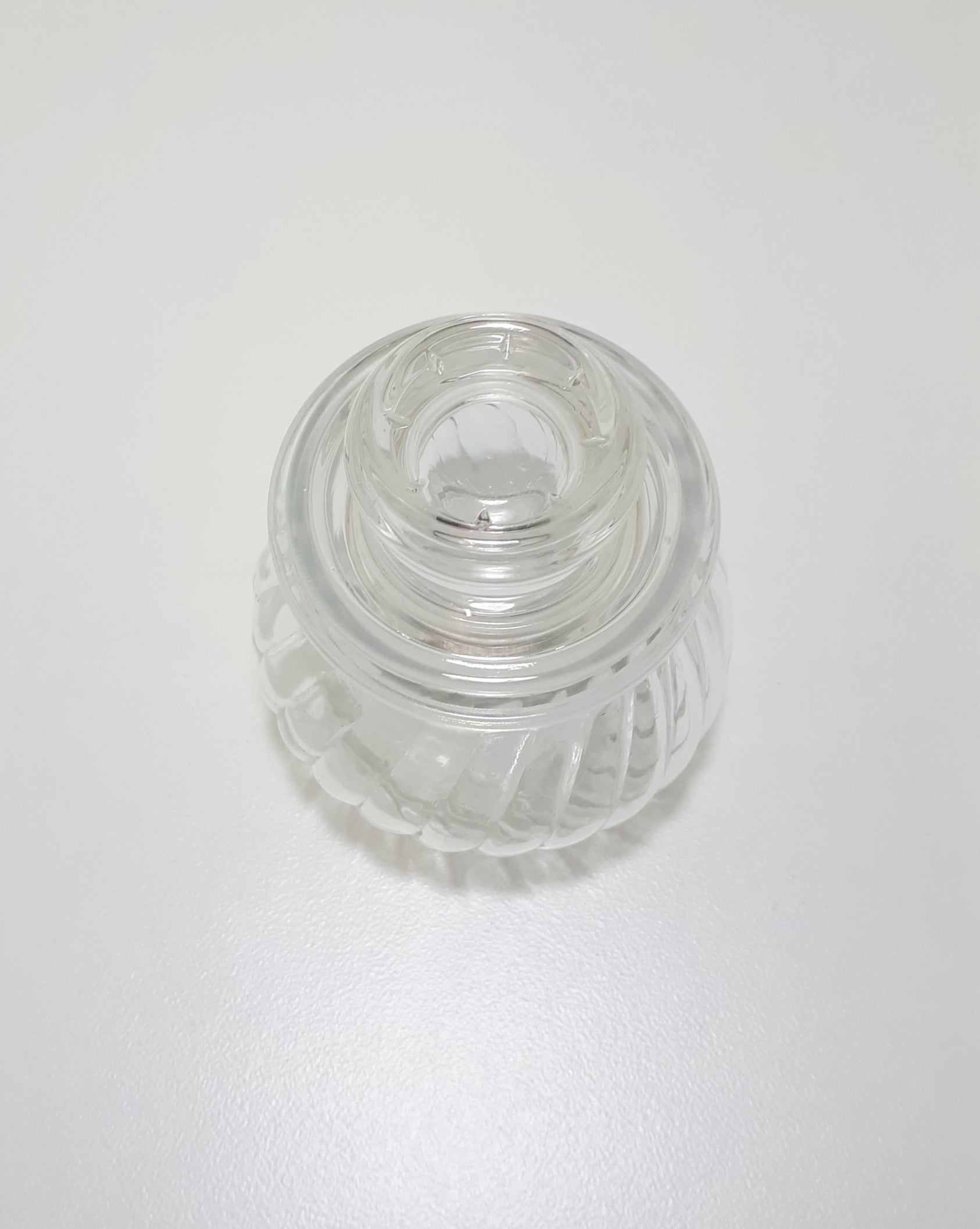 Small Clear Glass Storage Jar With Airtight Lid