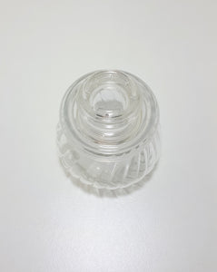 Small Clear Glass Storage Jar With Airtight Lid