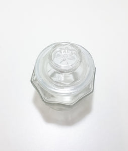 Small Clear Glass Storage Jar With Airtight Lid