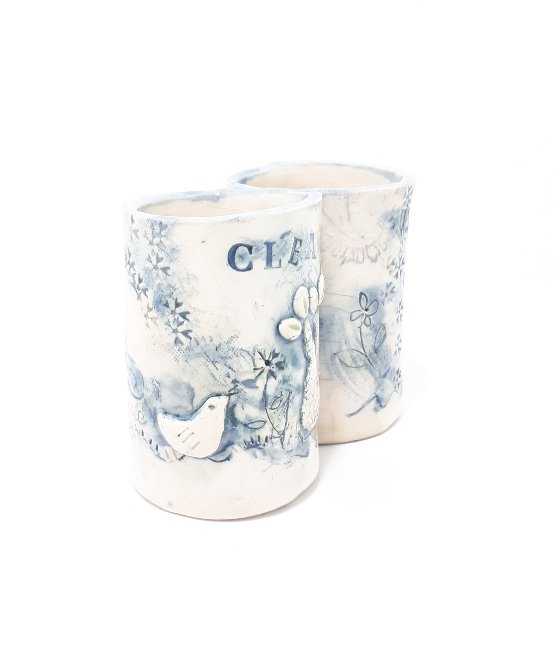 Adorable Handmade Pottery Tea Spoon Holder – Clean & Used