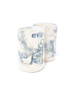 Adorable Handmade Pottery Tea Spoon Holder – Clean & Used