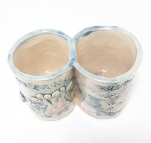 Adorable Handmade Pottery Tea Spoon Holder – Clean & Used