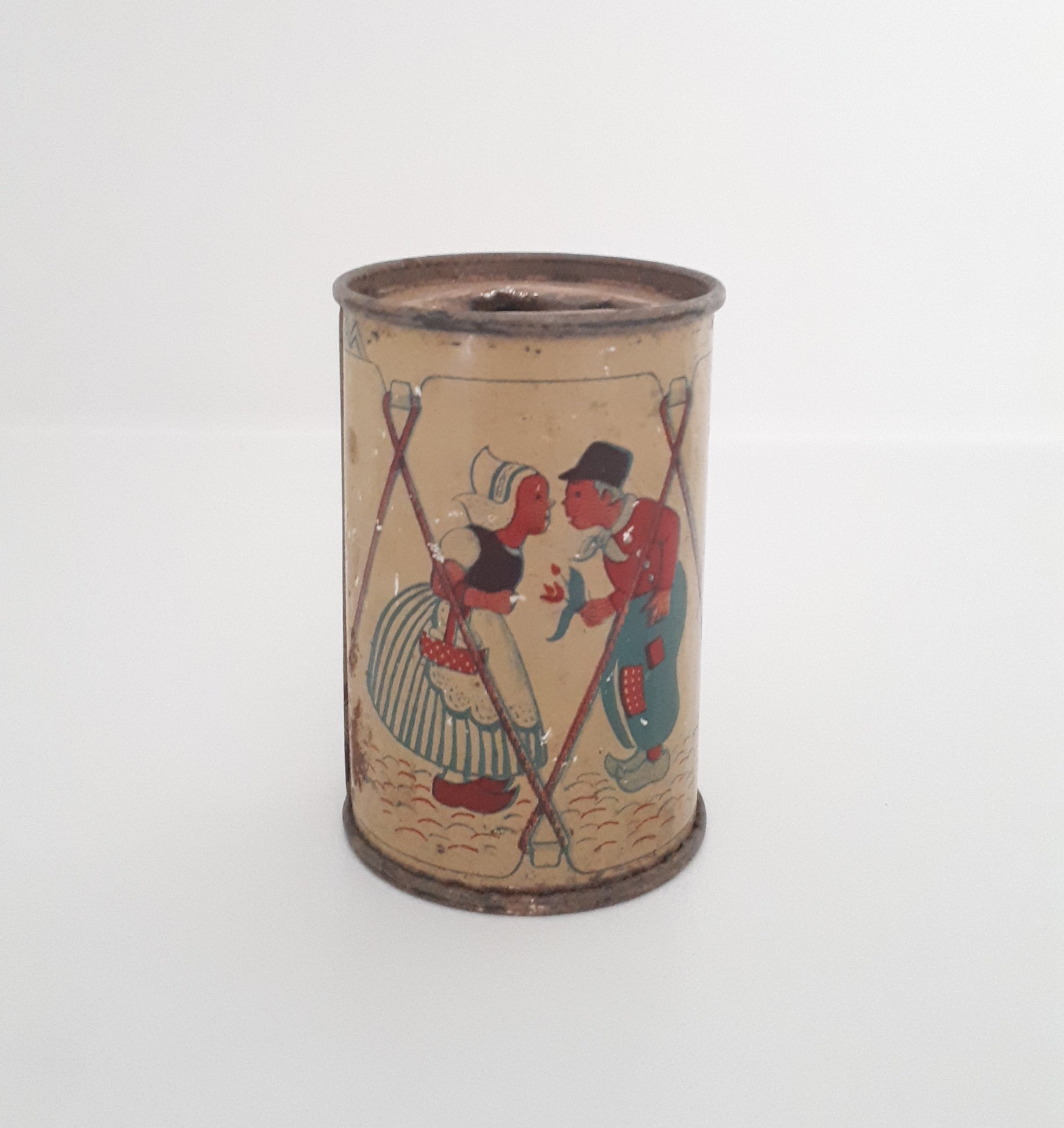 Small Collectable Antique Money Tin