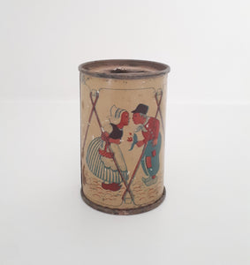 Small Collectable Antique Money Tin