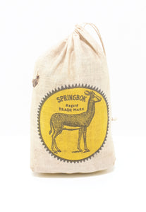 Vintage WWII Extremely Rare 4oz Springbok Magaliesberg Tobacco Bag – Complete With Tobacco Inside