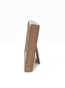 Vintage Small Square Wood Standing Photo Frame