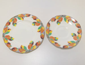 Exquisite Vintage Paragon China Tea Plate & Saucer – Pattern No. X3167 (Untraceable)