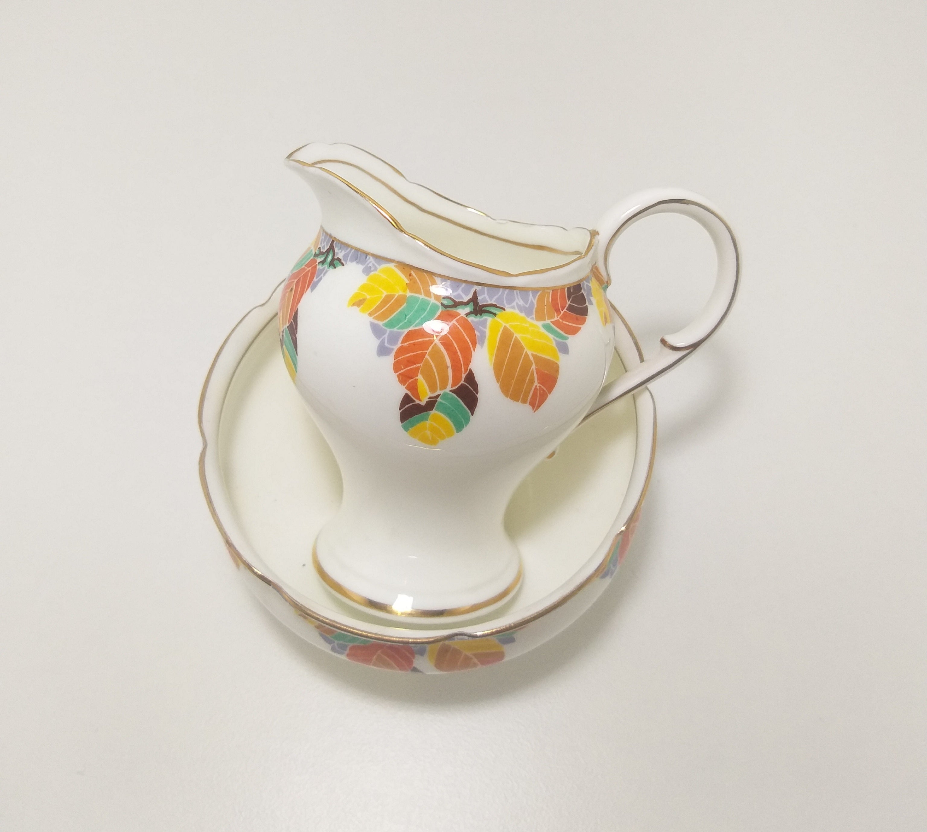 Exquisite Vintage Paragon China Creamer & Open Sugar Bowl – Pattern No. X3167 (Untraceable)