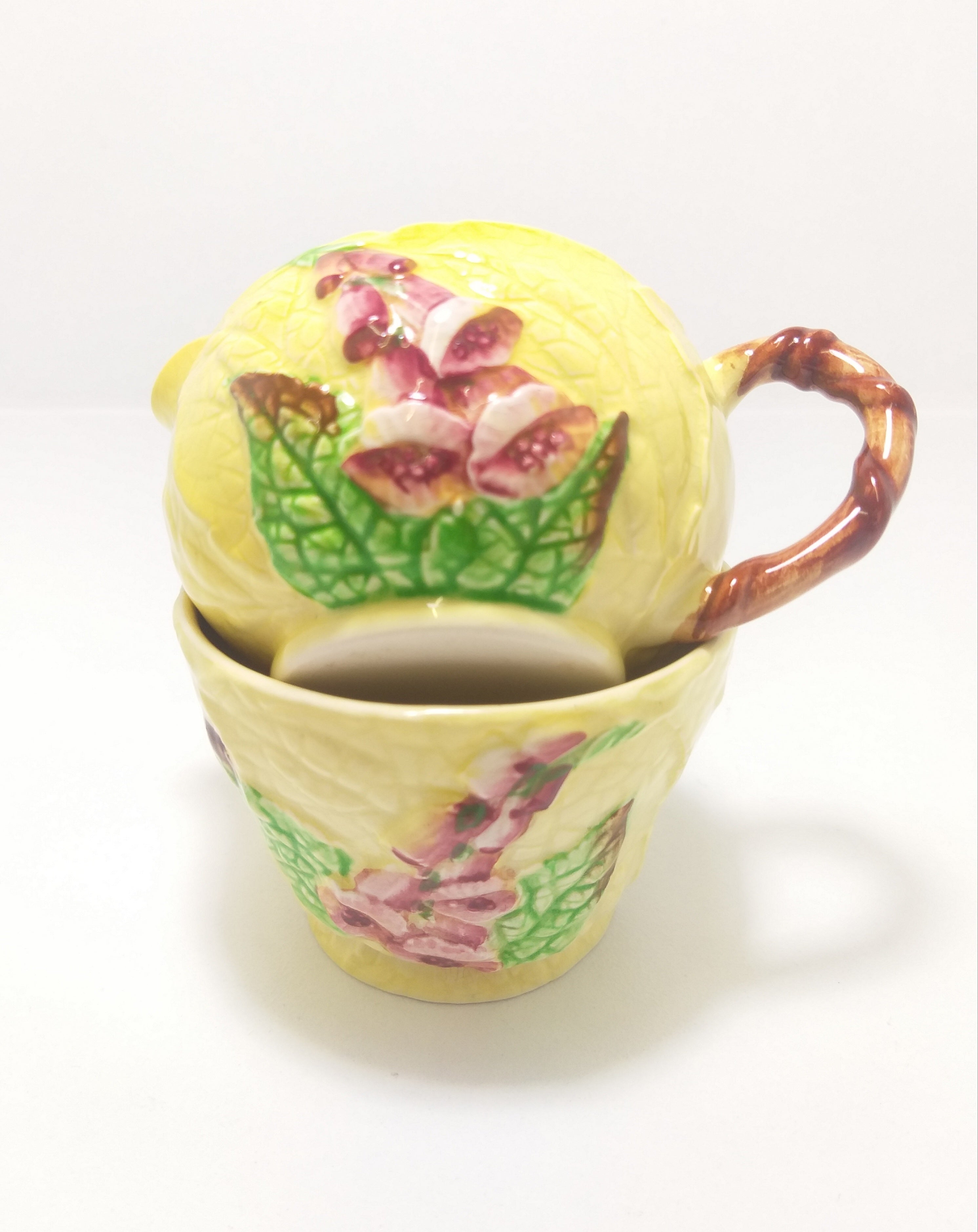 1950’s Vintage Carlton Ware Creamer & Open Sugar Bowl – Foxglove Design