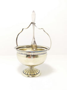Vintage 1930-1940’s Silver Plated (EPNS A1) Sugar Bowl With Handle & Pedestal Base