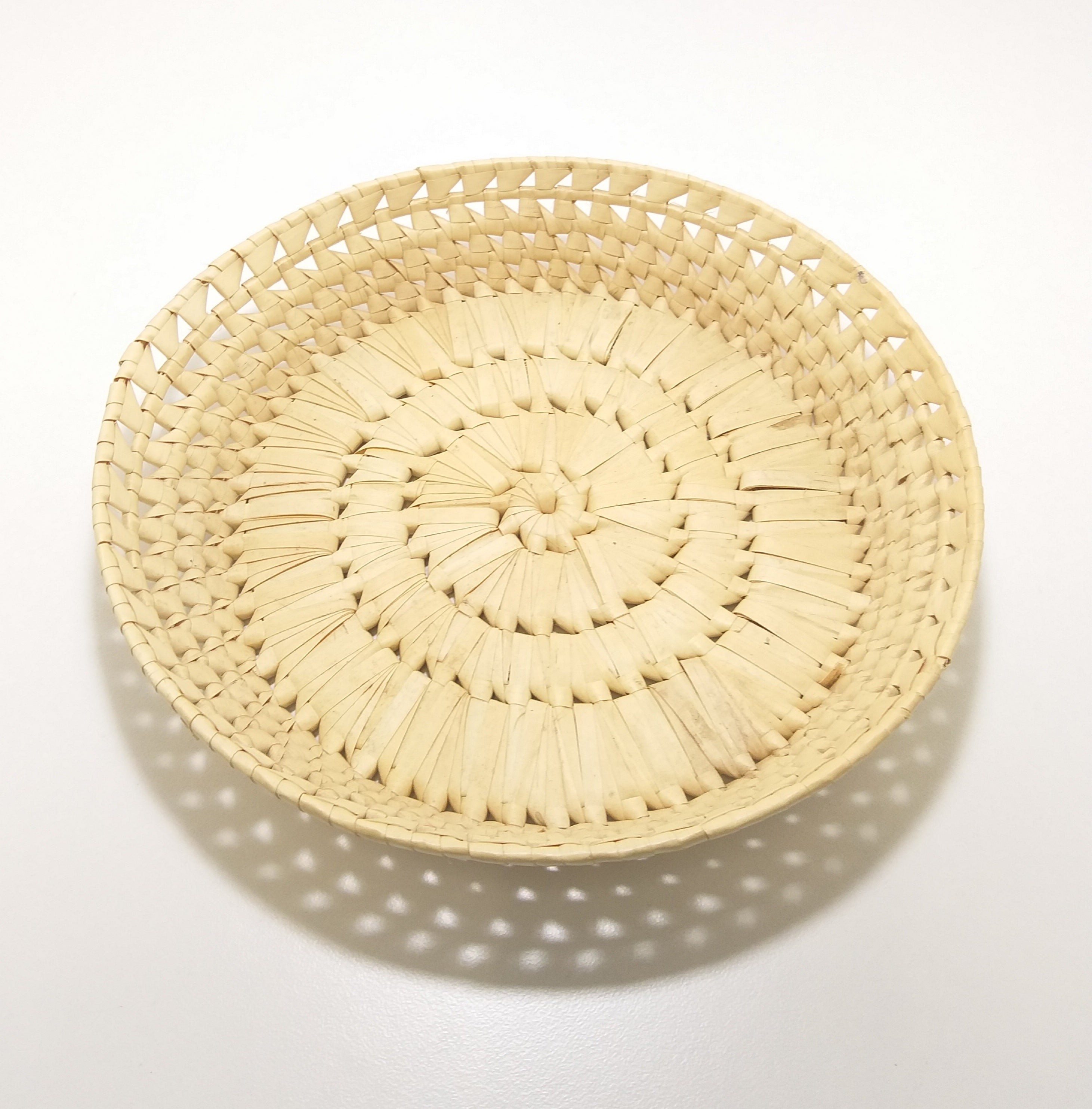 Vintage Wicker Fruit Display Bowl