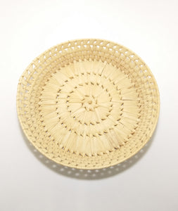 Vintage Wicker Fruit Display Bowl
