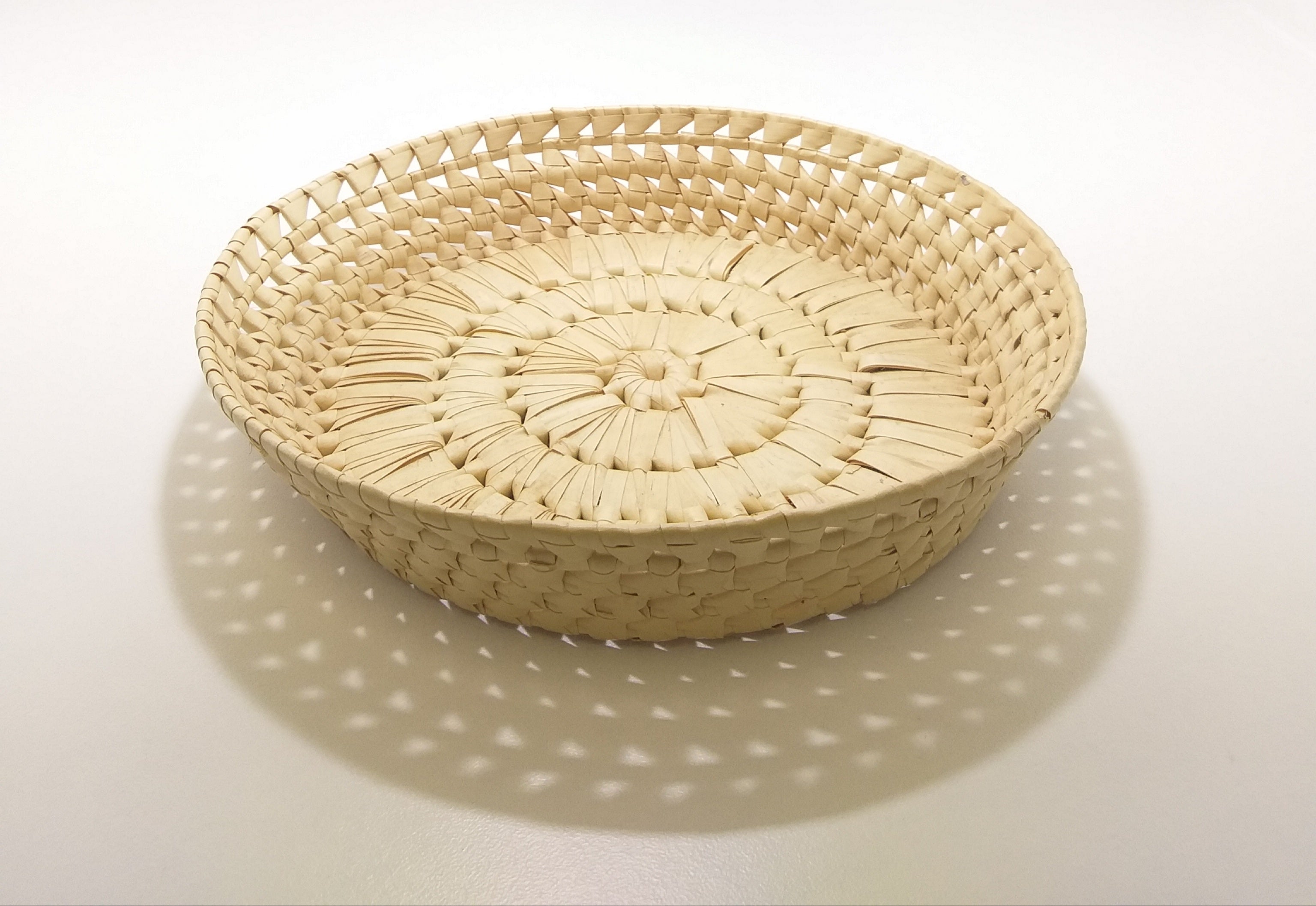 Vintage Wicker Fruit Display Bowl