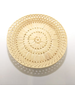 Vintage Wicker Fruit Display Bowl