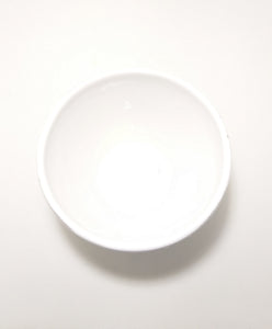 White Country House Bowl With Embossed Flower & Chicken Detail