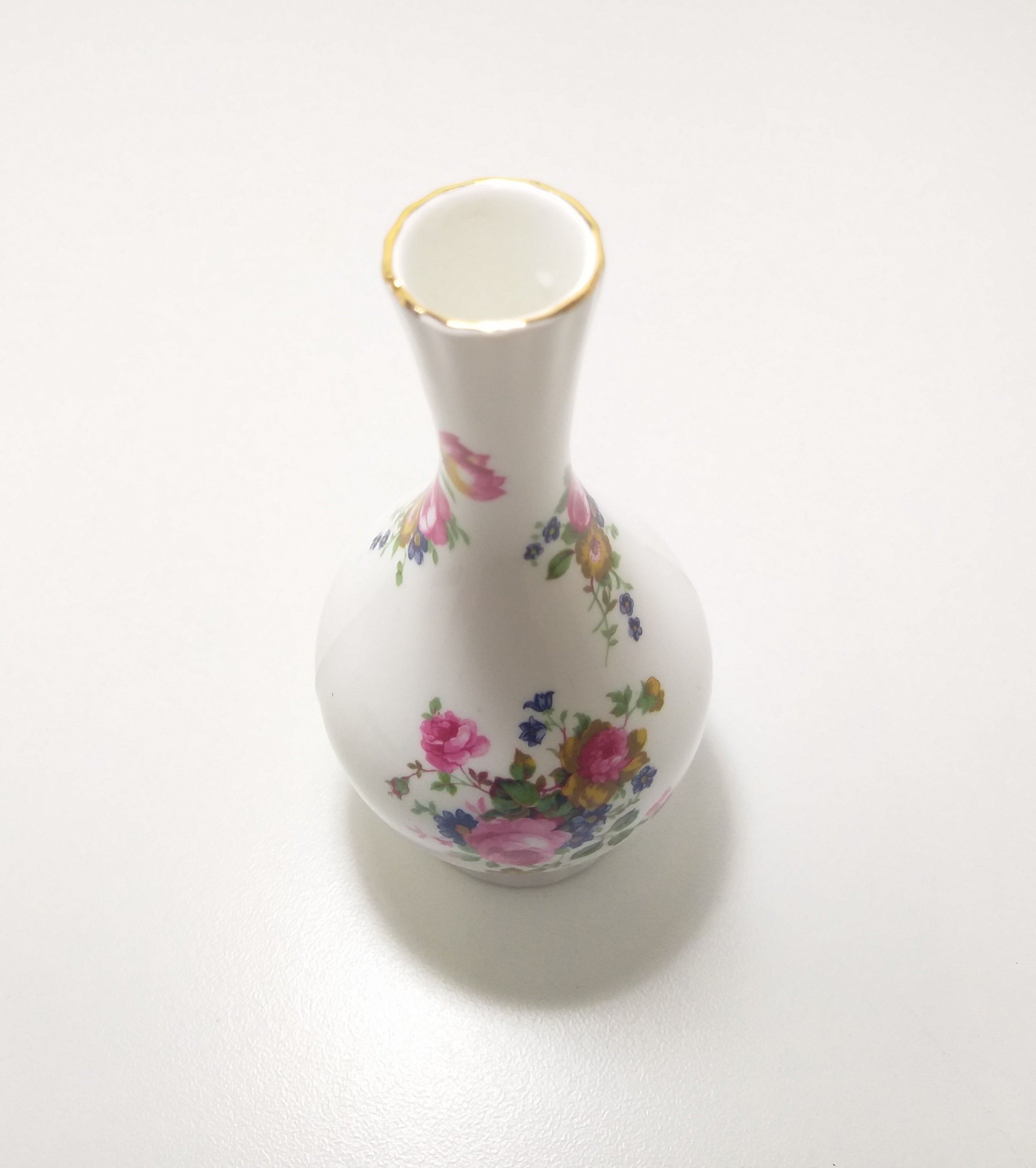 Kirsty Jayne China Bud Vase – Rose Detail