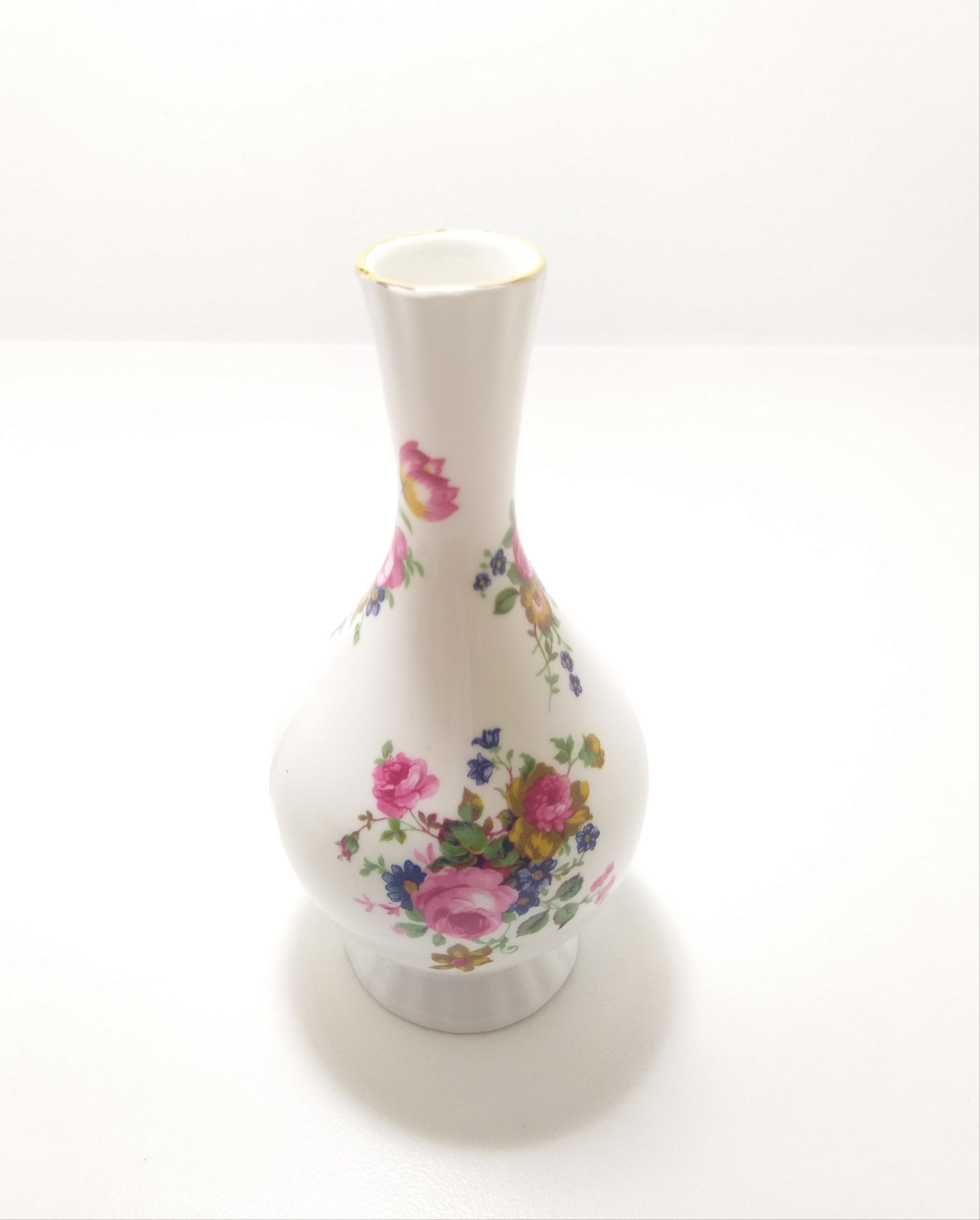 Kirsty Jayne China Bud Vase – Rose Detail