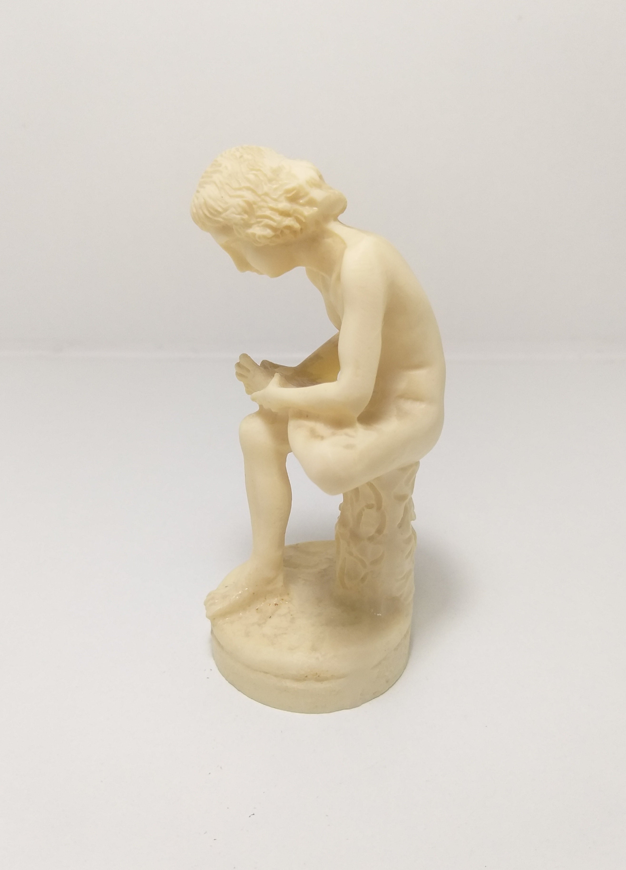 Spinario – “Boy With The Thorn”  Bonded Marble Replica Figurine