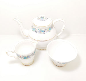 1950’s Vintage 15 Piece Royal Stafford Bone China Tea Set – April Pattern