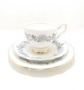 1950’s Vintage 15 Piece Royal Stafford Bone China Tea Set – April Pattern