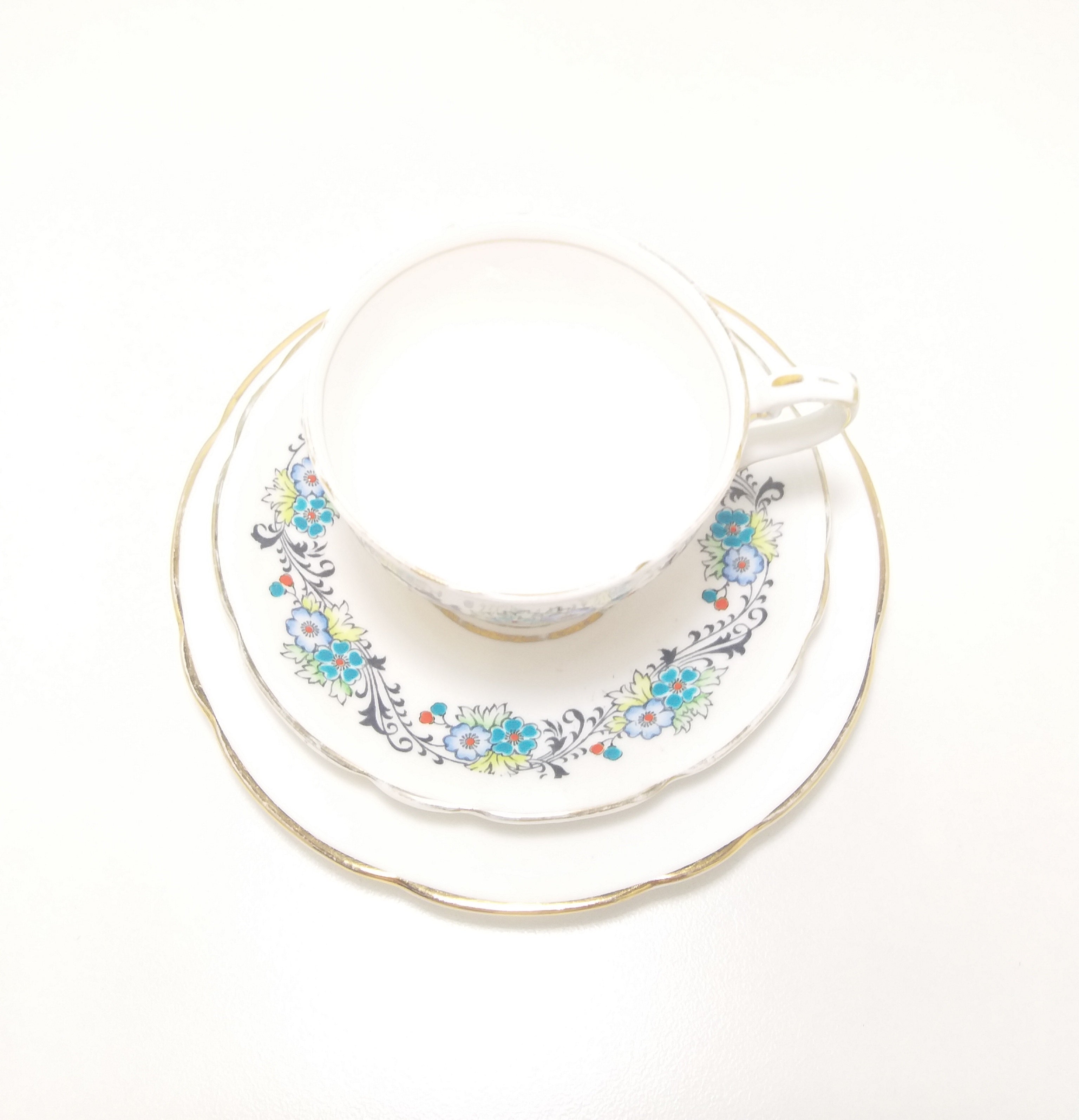 1950’s Vintage 15 Piece Royal Stafford Bone China Tea Set – April Pattern