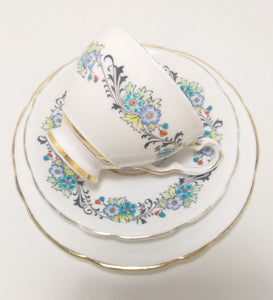 1950’s Vintage 15 Piece Royal Stafford Bone China Tea Set – April Pattern