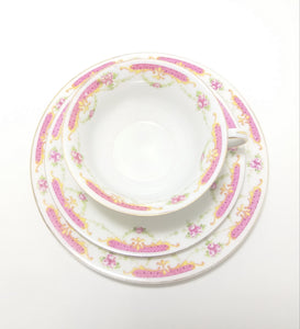 Rare Antique 1918+ MZ Altrohlau CM-R Czechoslovakian Fine Porcelain Tea Trio – Cup, Saucer & Tea Plate