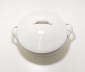 Antique Standard White & Glazed Porcelain Soup / Vegetable Tureen