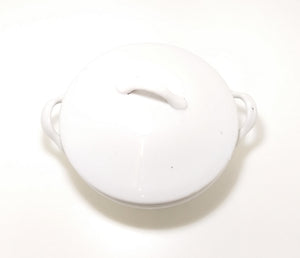Antique Standard White & Glazed Porcelain Soup / Vegetable Tureen