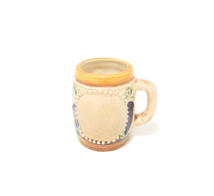 Collectable Small Vintage Ceramic Beer Stein – Folk Art
