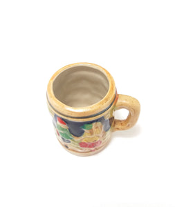 Collectable Small Vintage Ceramic Beer Stein – Folk Art