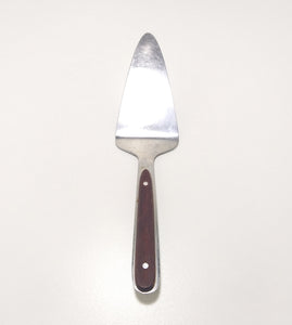 Vintage Stainless Steel Cake Lifter With Wood Handle Insert