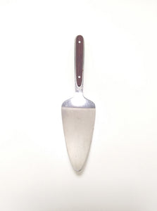 Vintage Stainless Steel Cake Lifter With Wood Handle Insert