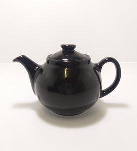 Glossy Black Tea-For-One Tea Pot