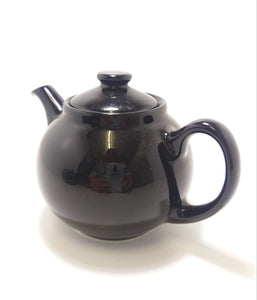 Glossy Black Tea-For-One Tea Pot