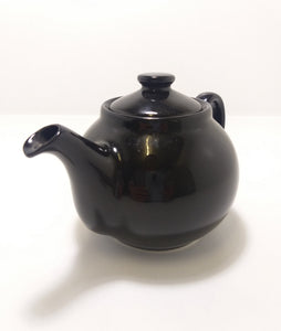 Glossy Black Tea-For-One Tea Pot