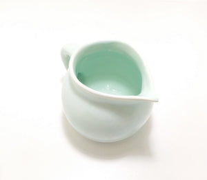 Powder Blue Ceramic Creamer / Milk Jug With Gloss Glaze