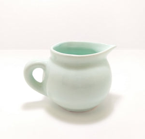 Powder Blue Ceramic Creamer / Milk Jug With Gloss Glaze