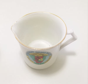 Rare & Collectable Antique 1908-1912 Hand Painted Set Of Fenton China (E. Hughes & Co.) Matching Open Sugar Bowl & Creamer