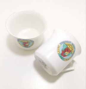 Rare & Collectable Antique 1908-1912 Hand Painted Set Of Fenton China (E. Hughes & Co.) Matching Open Sugar Bowl & Creamer