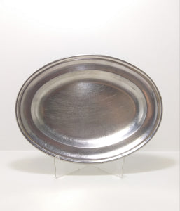 Small Oval Stainless Steel Serving Platter
